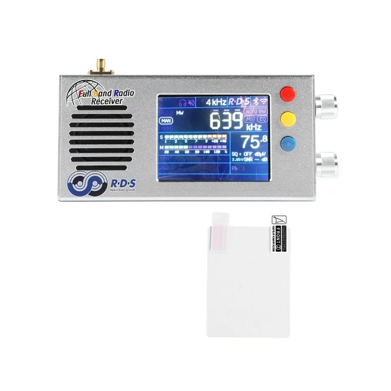 Pełnopasmowy wielofunkcyjny odbiornik radiowy FM/MW/krótkofalowy HF/LW Przenośny, wygodny odbiornik radiowy z anteną