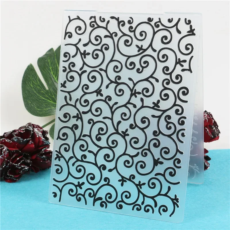 الدانتيل فاينز البلاستيك النقش مجلد قالب الاستنسل لسكرابوكينغ ورقة بطاقات المعايدة ألبوم الصور الديكور
