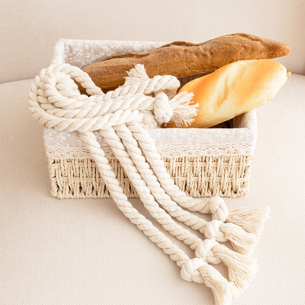 1 Pair Nordic Tassel Tieback Curtain Clip Holders Beige Coarse Linen Curtain Straps Accessory Bandage Rope Decorative Home Decor