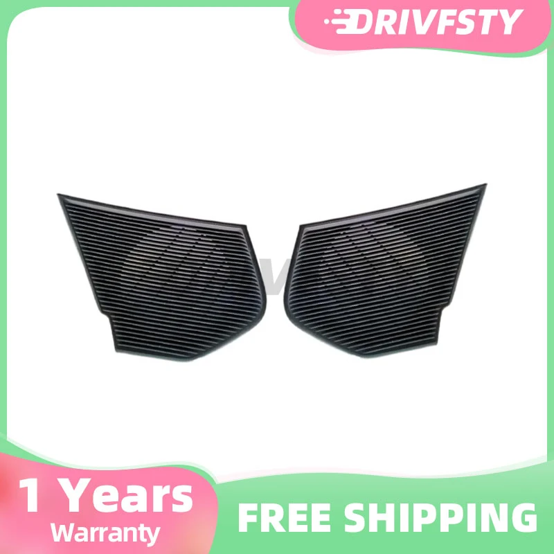 1pair Front Door Mid-range Speaker Cover For Audi A4 B9 A5 2017-2021 Horn Cover With Hole (High configuration)