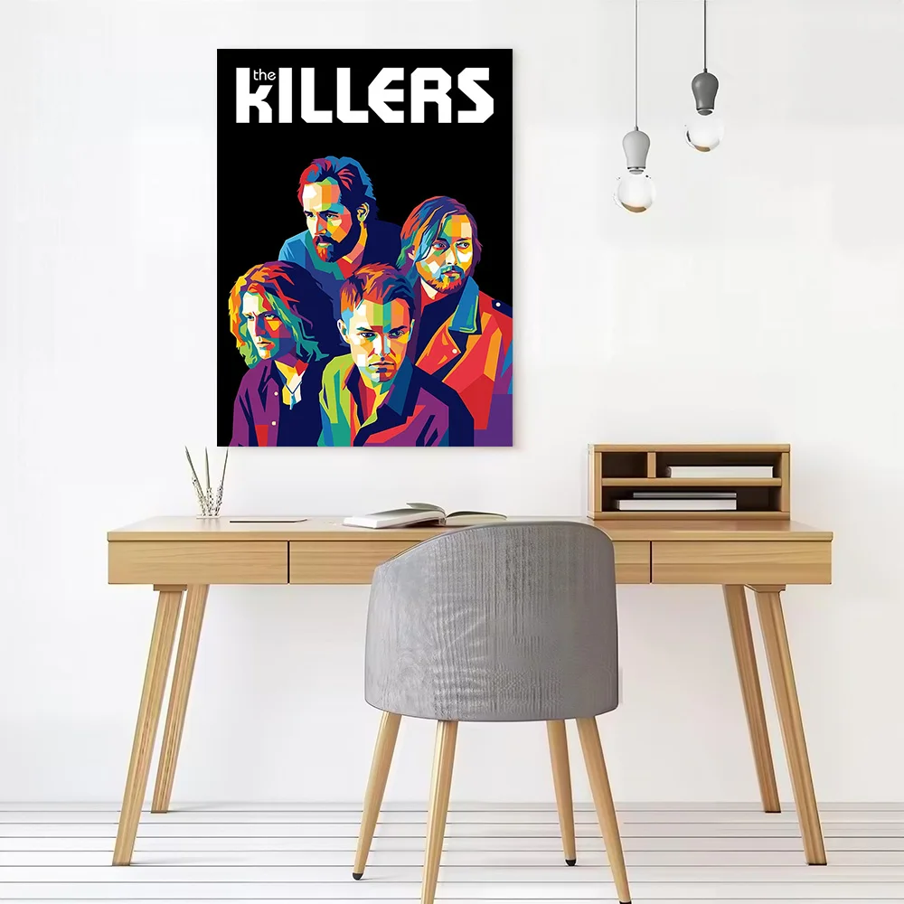 The Killers Band Pop Art Portrait Canvas Poster Customizable Pictures Wall Art Canvas Painting for Walls Decoration Living Room