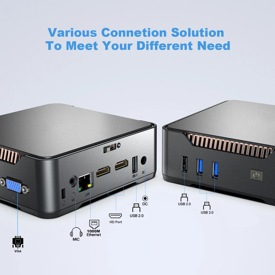GK3V Mini PC DIY Gaming Computer Intel Alder Lake N95 16GB DDR4