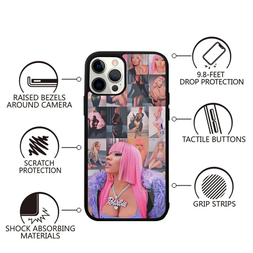 Nicki M-Minaj Rapper   Phone Case Strong Magnetic For IPhone 15,14,13,Pro,Max,Plus,11,12,Mini For Magsafe Wireless Charging