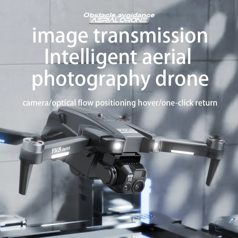 NEW YK8 Drone 4K HD Professional Brushless Motor 360 °Obstacle Avoidance 5G WIFI Aerial Photography Foldable RC Quadcopter Toys