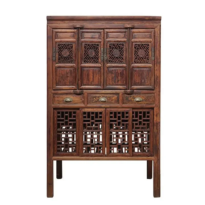 Satisfied with old Chinese furniture, old dining side cabinets, antique kitchen lockers, tea cabinets, solid wood against