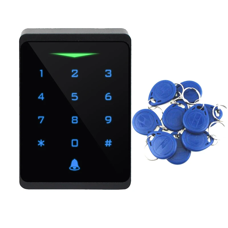 1000Users ABS 125Khz EM ID RFID Touch Key Standalone Access Control Keypad Wiegand Reader Wg26 Out