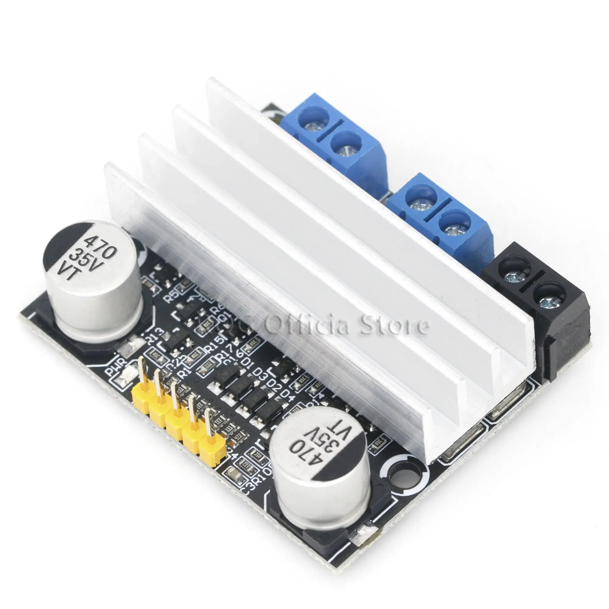 10A dual DC motor drive module forward and reverse PWM speed regulation dimming 3-18v low voltage high current