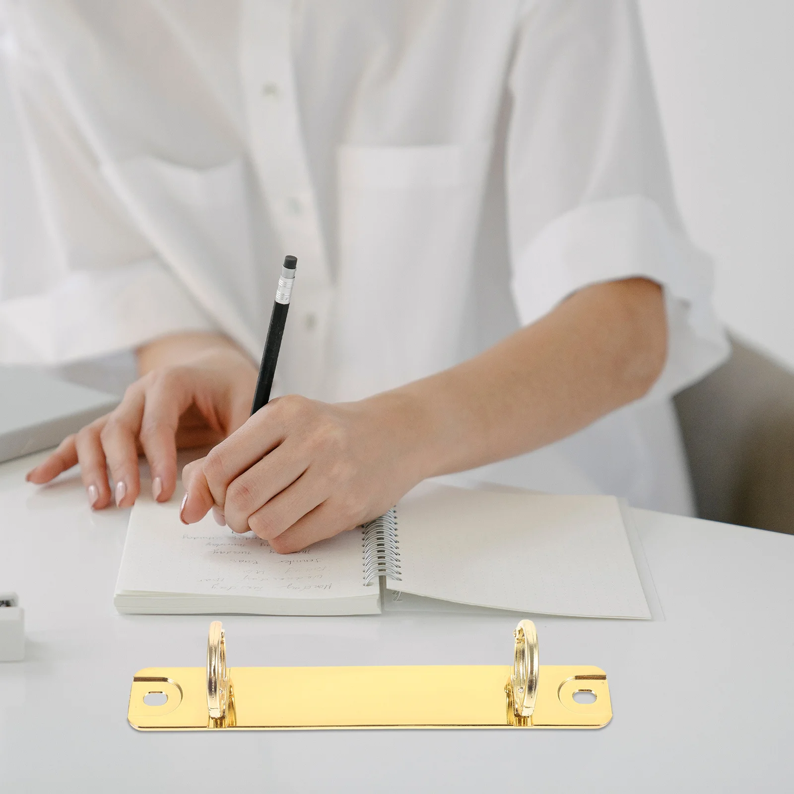 Metal Binder Mechanism for Loose Leaf Notebook Practical Smooth Surface Easy Pages DIY Book Binding