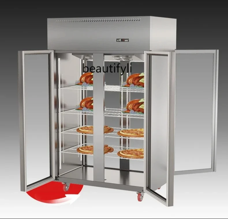 

Asmt52 Front and Rear Opening Refrigerated Display Cabinet Vertical Fresh-Keeping Cabinet Commercial Refrigerator