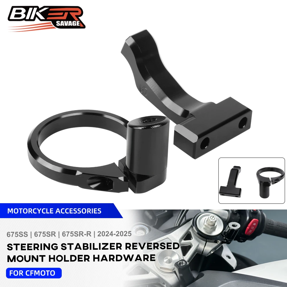 

Steering Stabilize Damper Bracket Mount For CFMOTO 675 SR SR-R 675SS Linear Reverse Safety Absorber Kit Reversed Safety Control