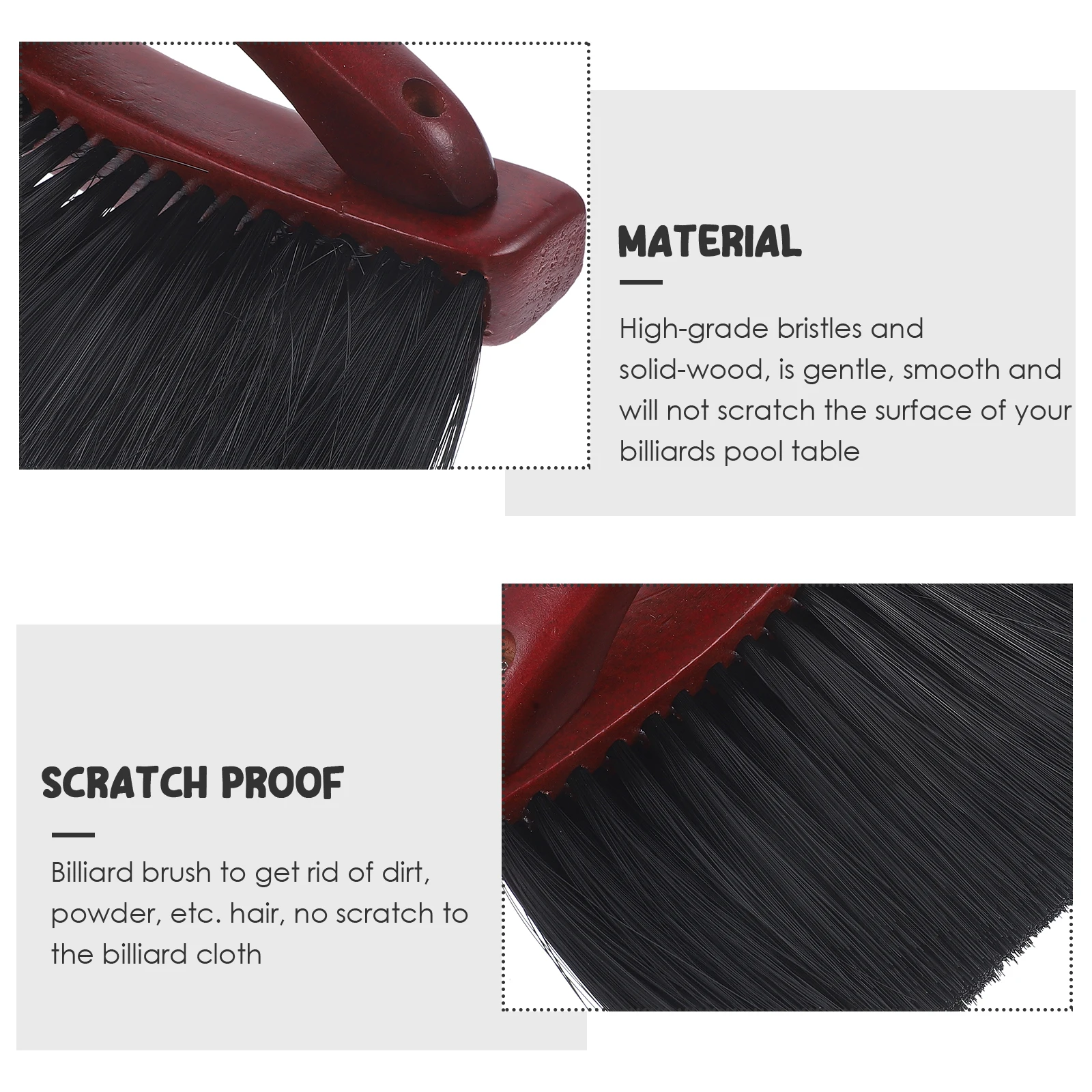 

Pool Table Brush Billiard Clean Tool Wooden Supply Rack Cleaning Accessories For Pool Felt Cleaner Game Table Desk Sofa