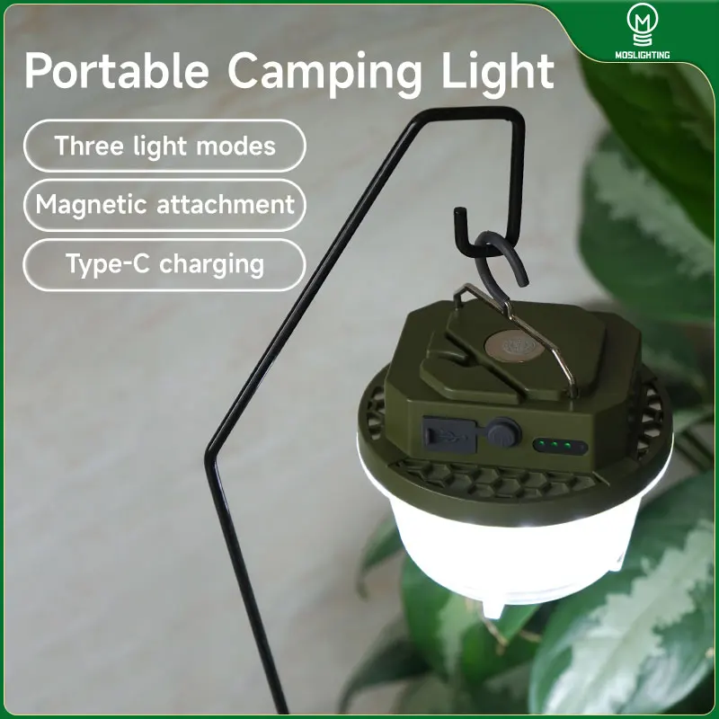 

MOSLIGHTING 4800 мАч светодиодный светильник для палатки для кемпинга перезаряжаемый уличный аварийный светильник портативный подвесной ночник освещение для кемпинга