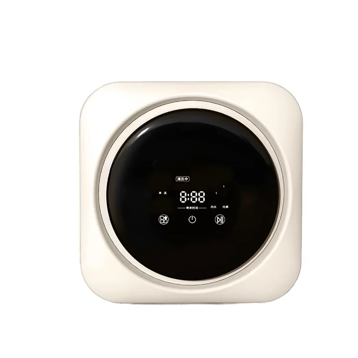 &Fully Automatic Mini All-In-One Washer Dryer 304 Stainless Steel Inner Tub Touchscreen Control for Underwear and Baby Clothes