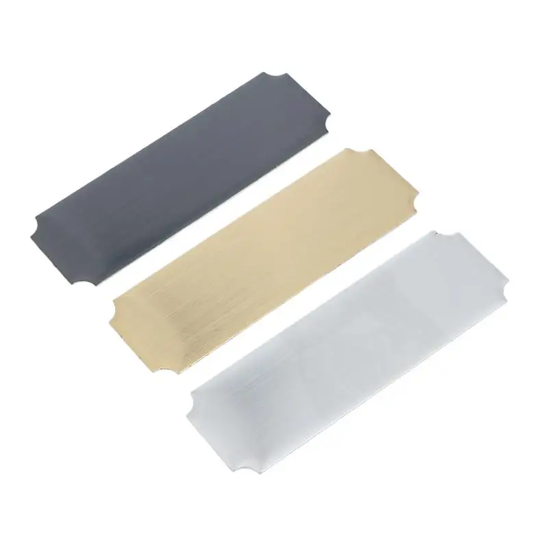10Pcs High Quality Blank Laser Engraving Labels Durable DIY Desk Nameplates for Office Staff Name Display Craft