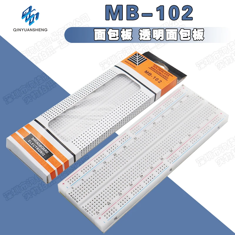 MB-102 High Quality Breadboard, Printed Circuit Board, Experiment Board, Universal Board, 830 holes, 165×55×10mm