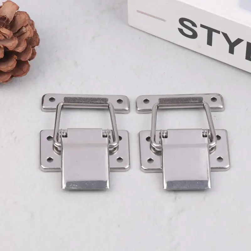 2Pcs Stainless Steel Sealed Latch Cooler Box Locking Buckle for Aluminum Flight Case Metal Hardware Accessories