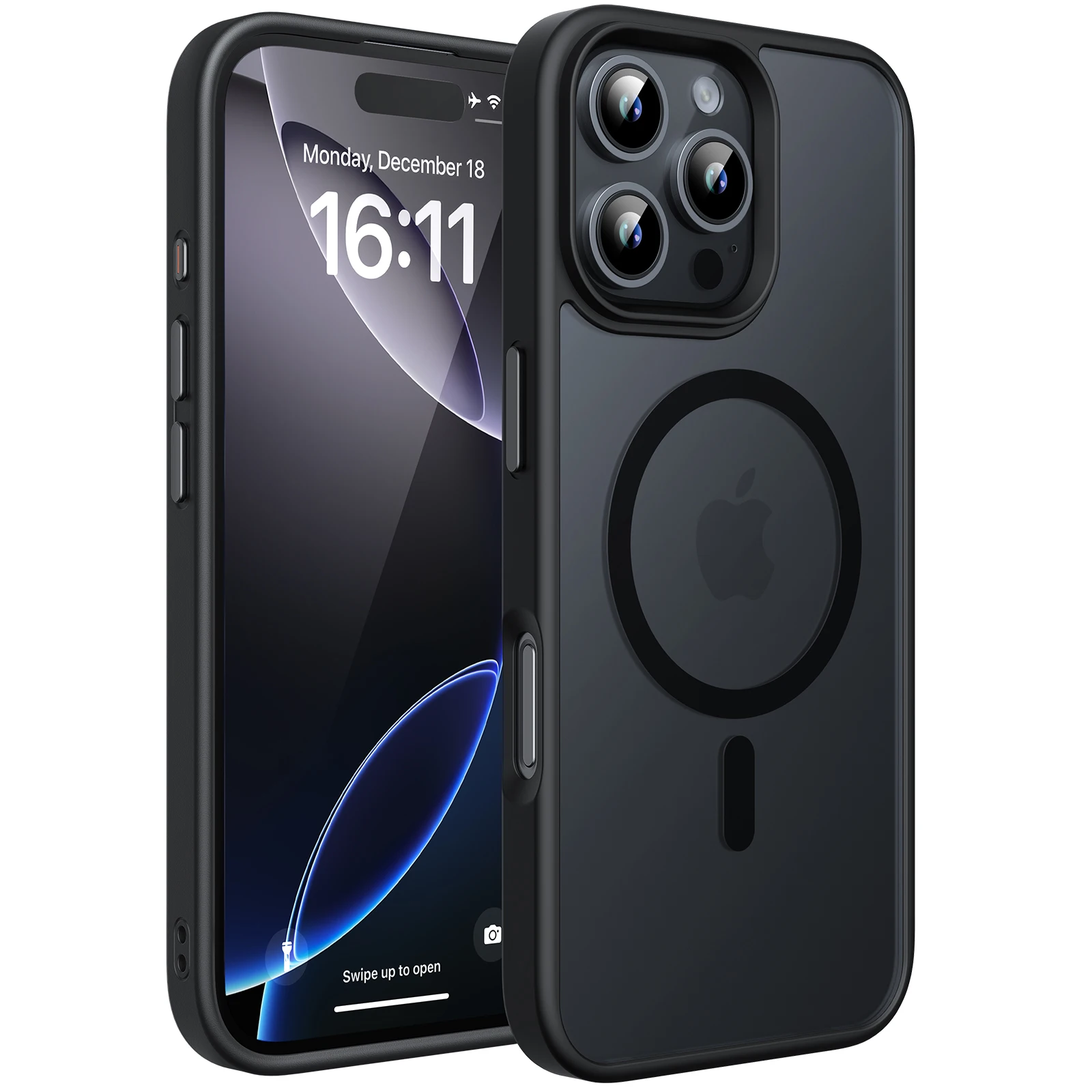 

Магнитный матовый полупрозрачный чехол для телефона серии iPhone 16, полупрозрачный тонкий чехол для телефона, совместимый с MagSafe