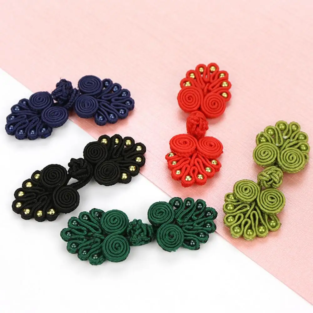 5Pairs Vintage Sewing Buttons Chinese Style Clothing Accessories Gift Box Invitation Handcraft Buttons for Scrapbooking