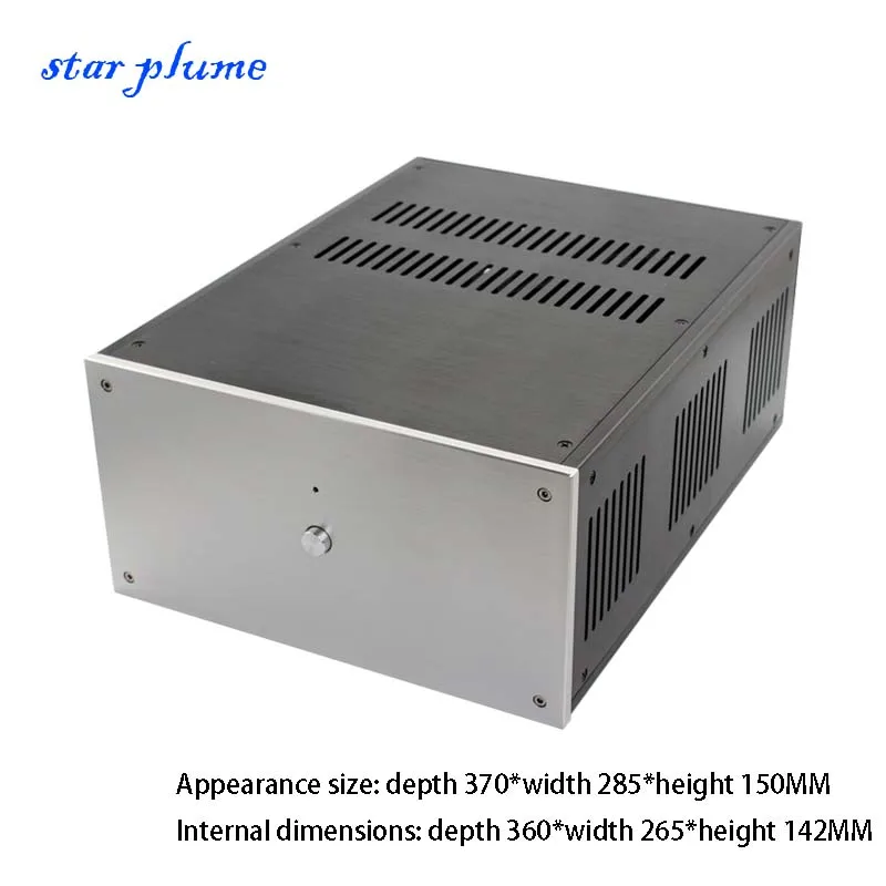 (370*285*150mm) CJ0098-WA109 All-aluminum Power Amplifier Case Luxury Class A Post Amplifier Chassis Shell DIY Box