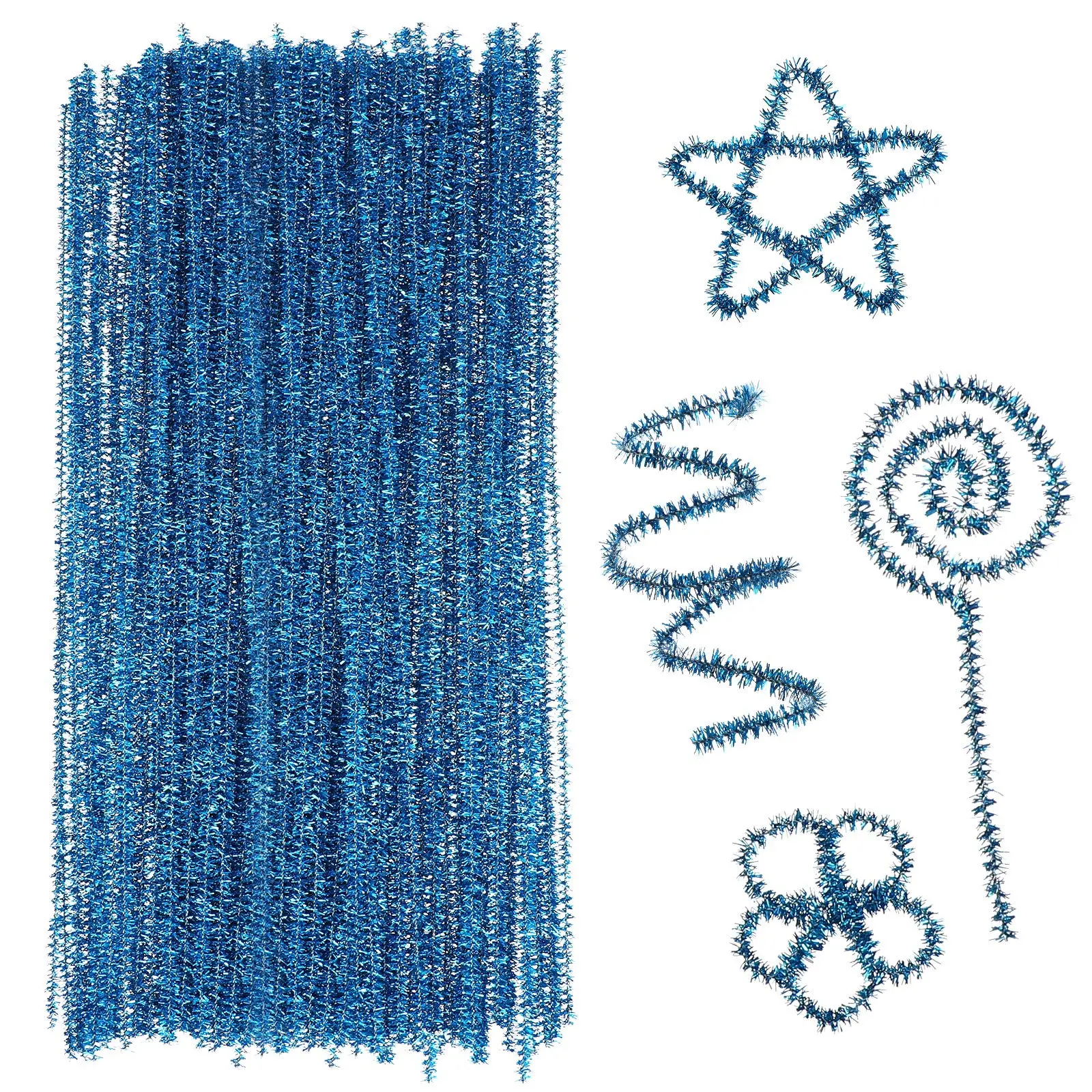 Yardenfun 200 peças de hastes de chenille coloridas torcidas limpadores de cachimbo cores sortidas para artesanato decorações de férias brinquedos infantis