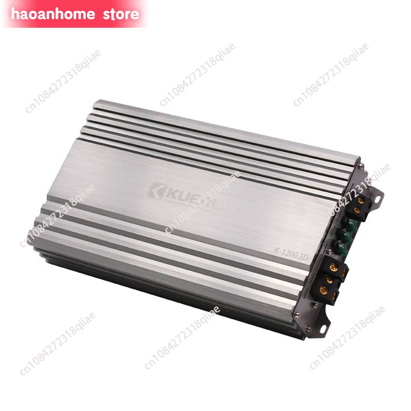 Car Mounted Power Amplifier High-Power Single Channel D-Class Audio