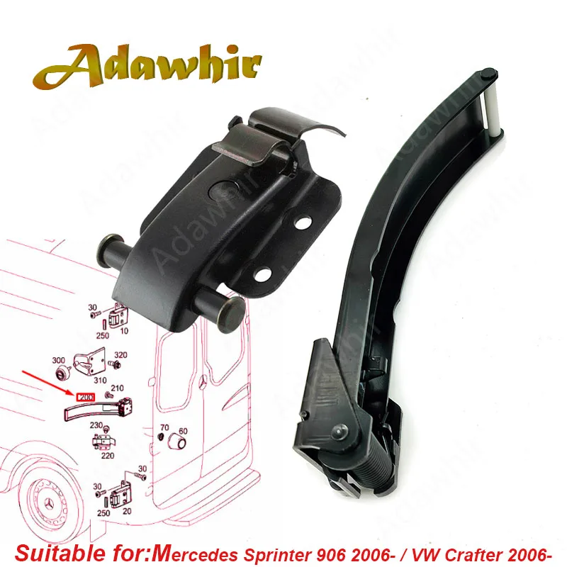 For Mercedes Sprinter 906 / VW Crafter Door Lock Door Stop Rear L=R A9067600428, A9067600228