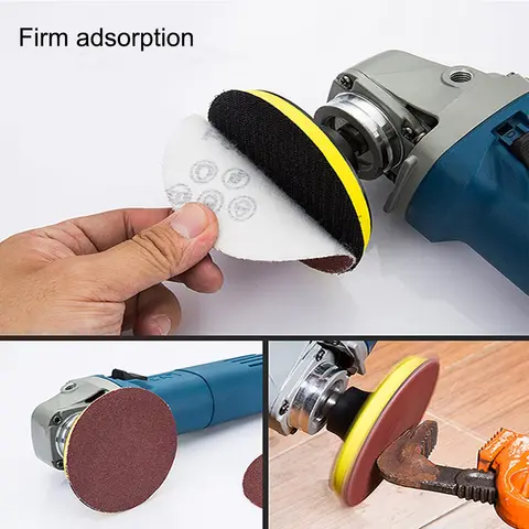 3/4/5/6 인치 샌딩 디스크 150/125mm 연마 패드 후크 및 루프 연마 자기 접착 성 몰려 들고 자동차 금속 용 연삭 사포