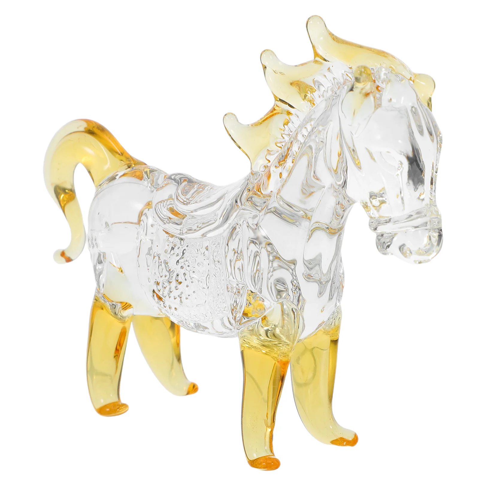 

Crystal Horse Ornament Elegant Decorative Animal Sculpture Realistic Horse Table Centerpiece Decor