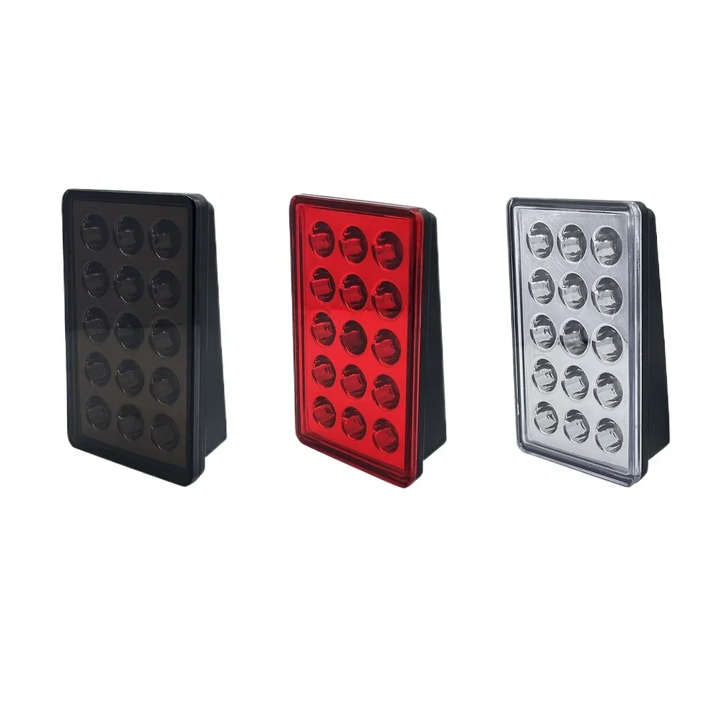 F1 Style Led Brake Pilot Lights 12V 15led Rear Tail Lights Auto Flash Warning Reverse Stop Safety Signal Lamps for Car SUV Moto
