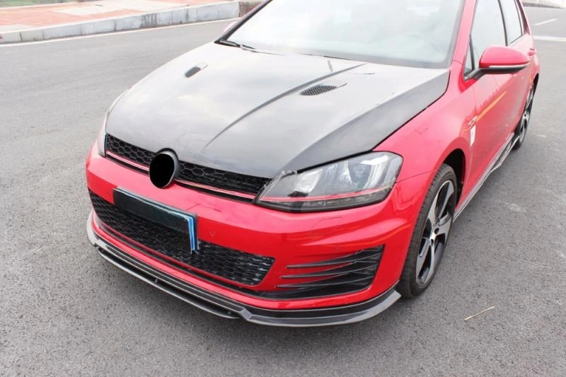 MK7 Carbon Front Bumper Lip for VW GOLF7 GTI R Sport 14UP