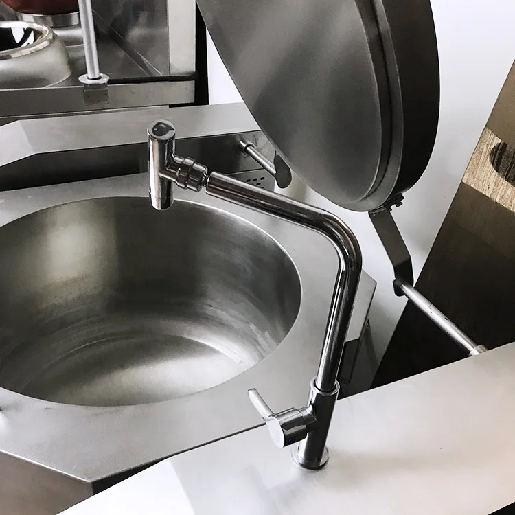 Cucina commerciale 150 litri inclinabile bollente Pan Cuisson macchina induzione zuppa pentola bollente inclinabile bollitore pentola