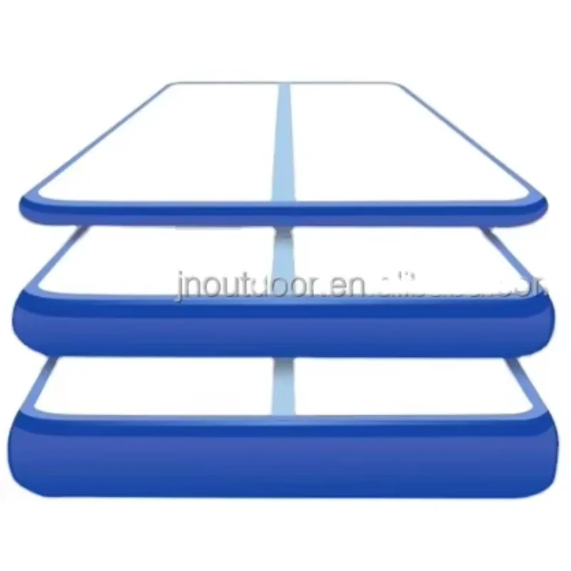 Wholesale Custom CE Certified Durable PVC Unisex Inflatable Yoga & Gym Mats Portable Waterproof Sport Airtrack Tumbling Mats