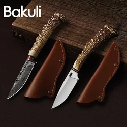 Outdoor forged stainless steel multi-function knife Mini sharp carving knife with holstered kitchen hand tools