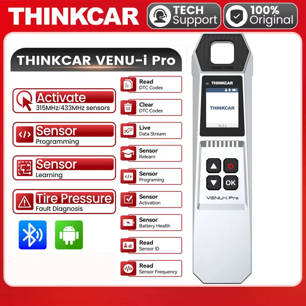 

THINKCAR VENU-i Pro автомобильный TPMS инструмент для диагностики давления в шинах 315/433 МГц датчики активация/программирование/возврат для Thinktool/689BT