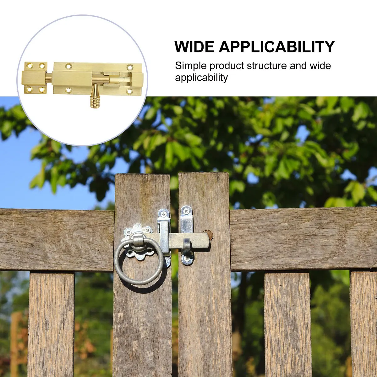 

1pc Anti-Theft Latch Heavy Duty Slide Bolt For Door Window Gate Thickened Core Rustproof Security Sliding Lock Barrel Bolt