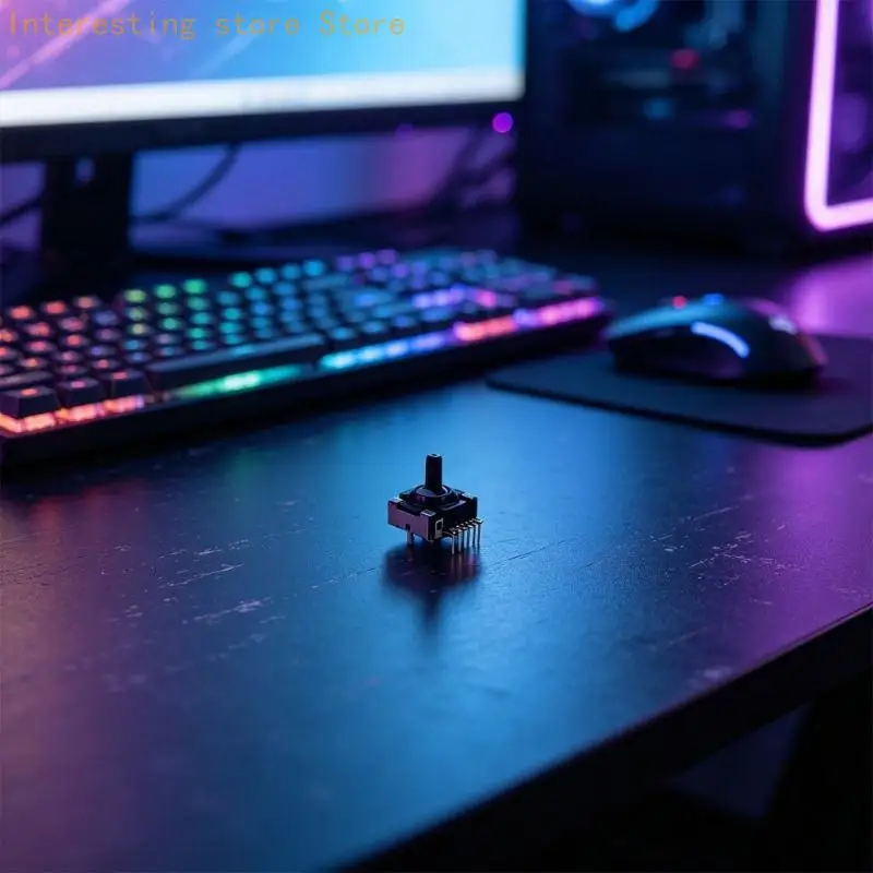 Hall-Effekt-Thumbstick-Ersatzmodul, 4er-Pack mit abgewinkeltem Pin-Layout, verstärktes Gehäuse, Controller-Reparaturteil für – Detail 5