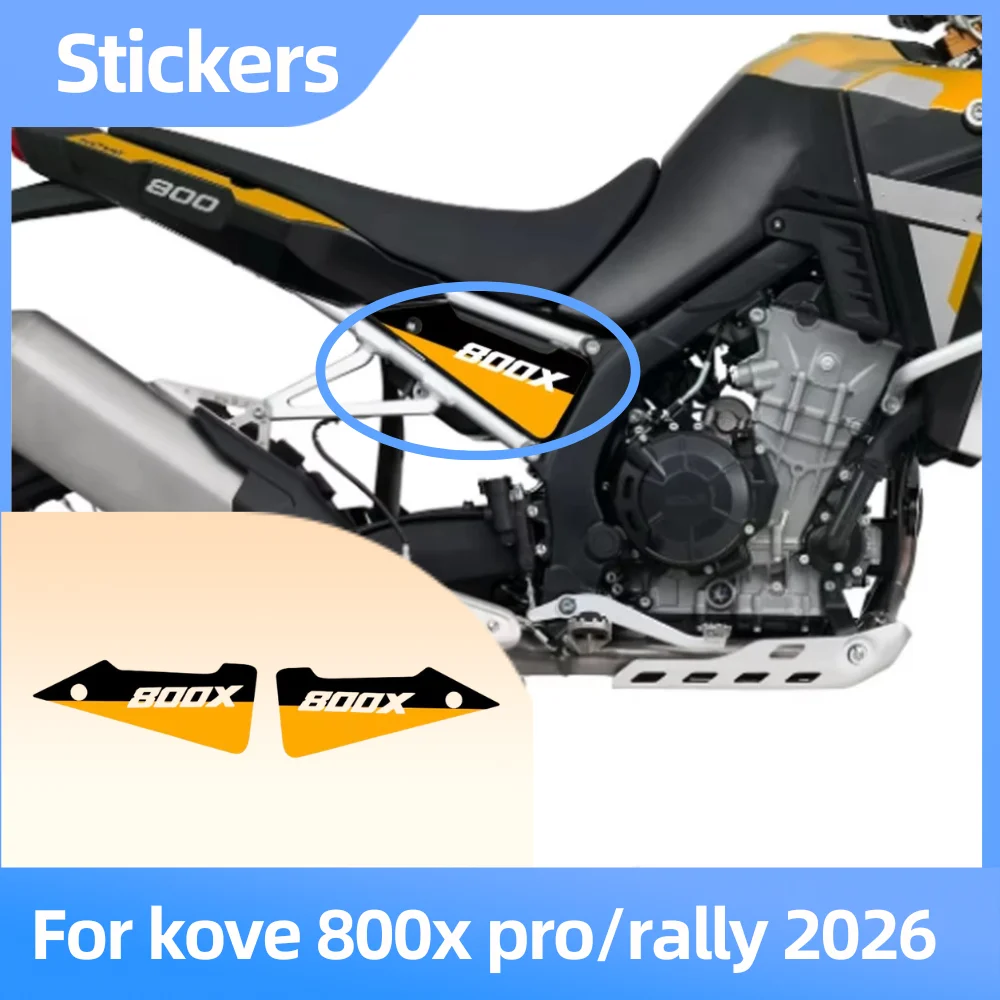 

Motorcycle Side Panel Stickers For Kove 800X Pro Rally 2026 Rear Protection Plate Decal Accessories Graphics Body Cover Kit