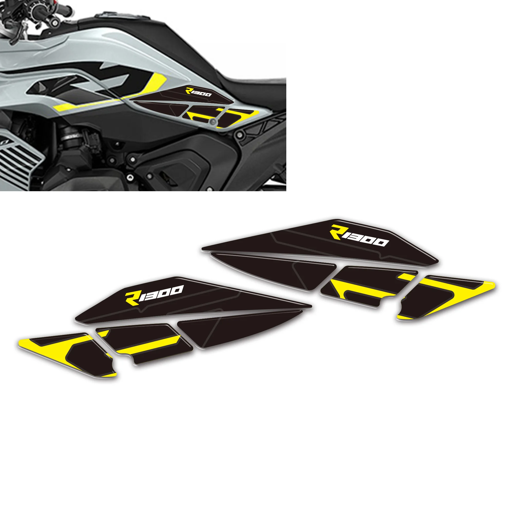 New Motorbike Tank Side Protectors 3D Stickers decal compatible with  R1300RS