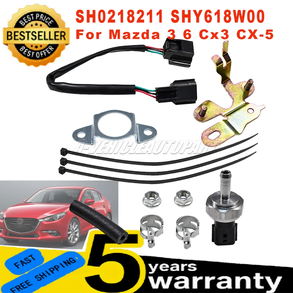 For MAZDA SHY6-18-W00 CX-5 Diesel Exhaust Gas Pressure Sensor