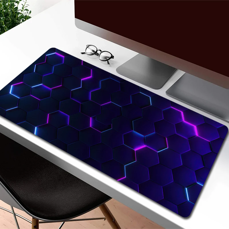 

Geometric Computer Mouse Pad Art Keyboard Mat Game Locking Edge Keyboard Mousepad Large Gaming Mouse Mat Gamer Rubber Desk Mats