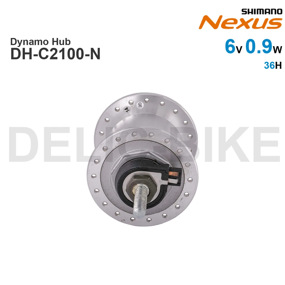 ぜらちん　Shimano nium DC SHIMANO NEXUS - Hub Dynamo 6V 0.9W DH-C2100-N 36H Front Light LP