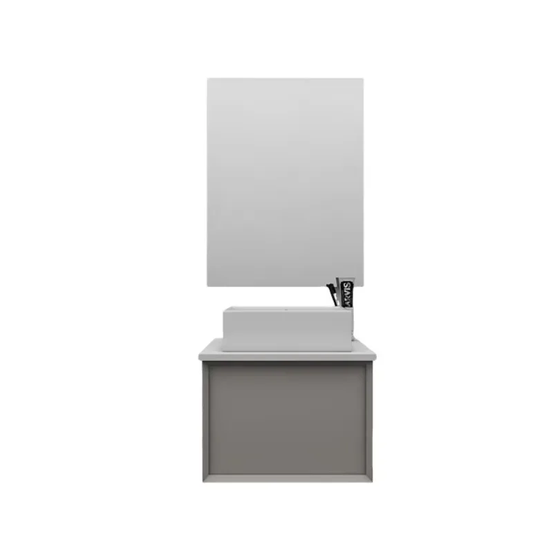 

Modern Wall Mounted Custom Cabinets Bathroom Vanity Dark Blue Painted Sink Bathroom Cabinet