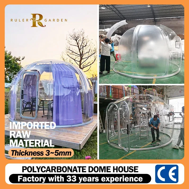 Outdoor Winter Event Restaurant Igloos Swimming Pool Globe Clear Bubble Garden Transparent Dome Igloo Tent