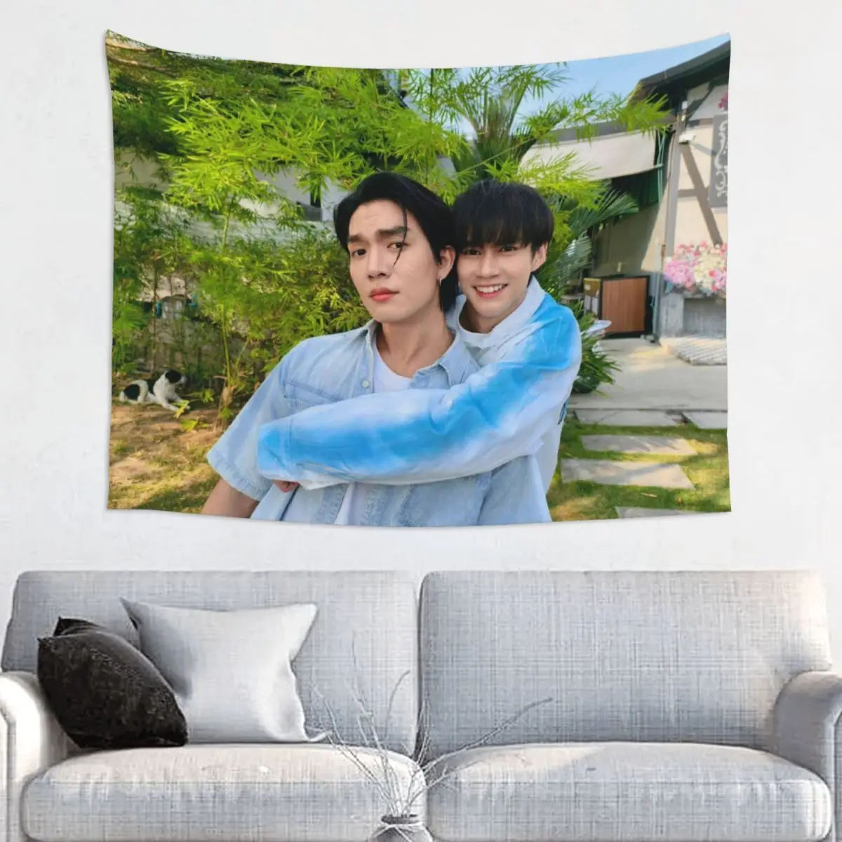 

Boatoat Boat Yongyut Oat Pasakorn Thai TV My Stubborn Drama Stills Photos Background Hanging Wall Cloth Picture Home Tapestry