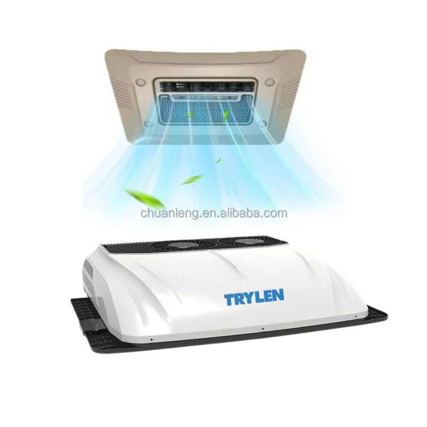 TRYLEN Low Noise Electric AC Fast Cooling Auto Parking Air Conditioner For RV Trailer Truck Tractors