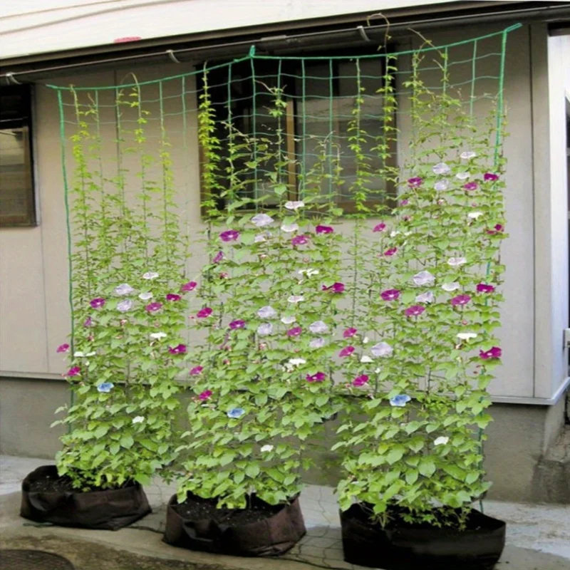 2/Set Climbing Plant Grid - Heavy-Duty Garden Grid Suitable for Cucumber Vine Fruit Vegetable Tomato Plant Grid Climbing Plants