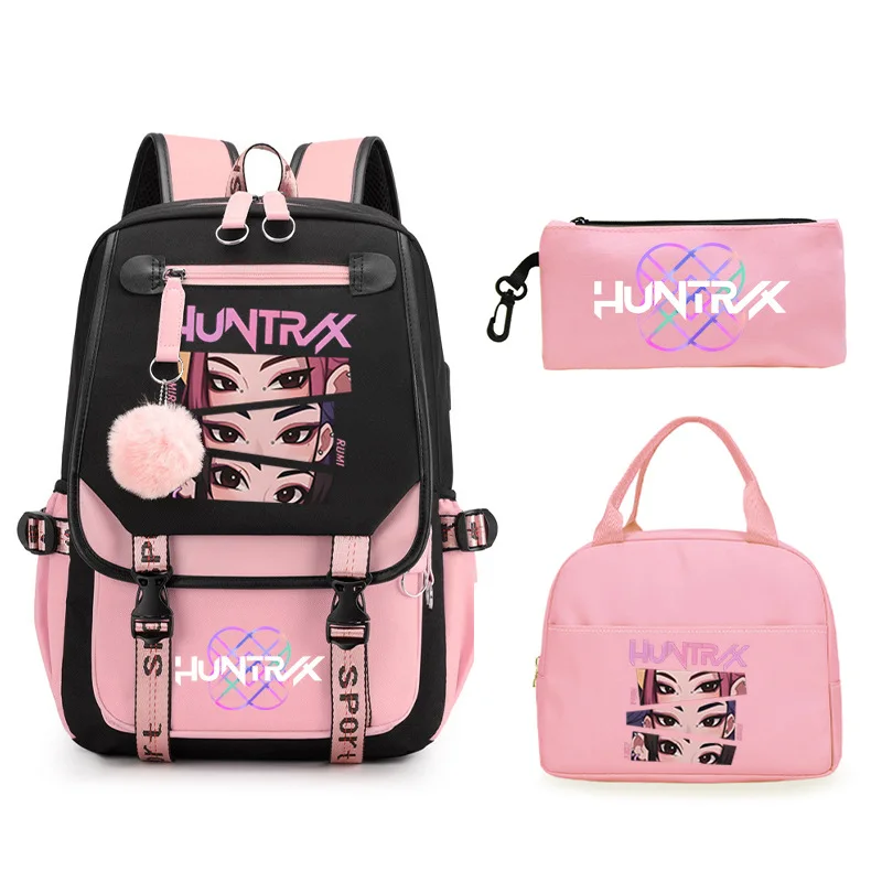 KPop Demon Hunters Rugzakken Studenten Rugzak met grote capaciteit K-Pop Demon Hunters Fans Gift Meisjes Schooltassen Reisrugzak