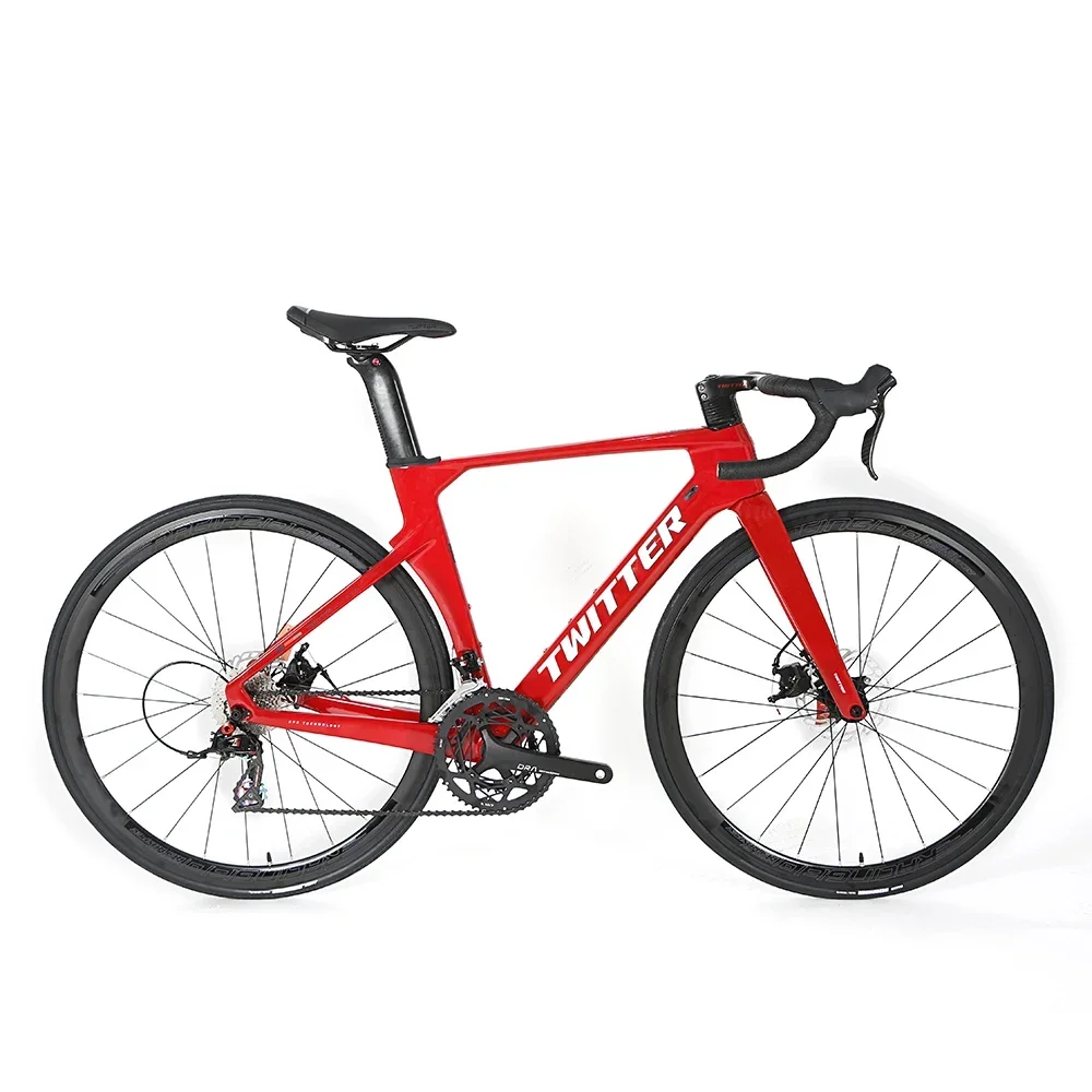 

NEWEST R10 700C Carbon Fiber Road Bike 22 Speed Disc Brake TWITTER Carbon Road Bicycle