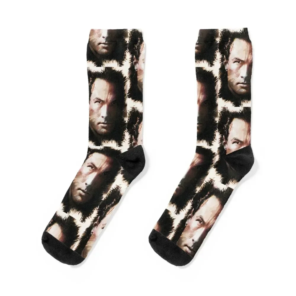 Steven Seagal - Custom Digital Artwork Socks Non-slip warm winter Socks Men Women's