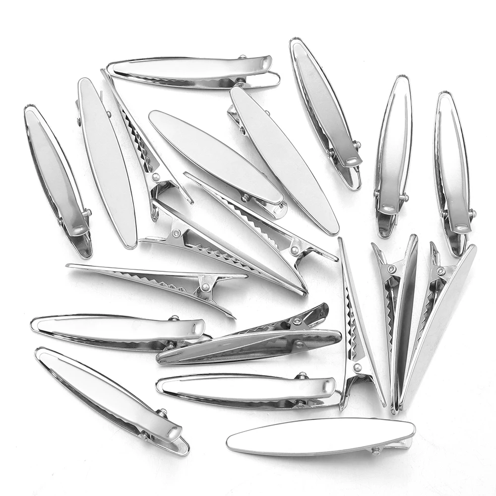 20 stücke Metall Haar Clips Bunte 6 cm Oval Geometrische Haarnadel Haar Seite Clips Entenschnabel Clip Barrettes Für Frauen haar Zubehör – Detail 9